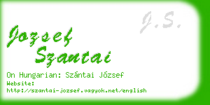 jozsef szantai business card